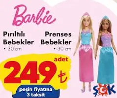 BARBİE OYUNCAK PRENSES BEBEK 30 CM fiyat ve kampanya bilgisi
